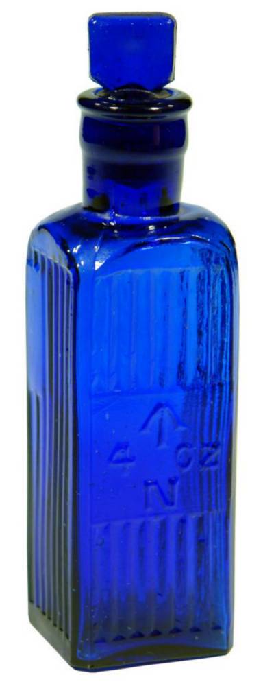 Arrow Admiralty Cobalt Blue Poison Bottle