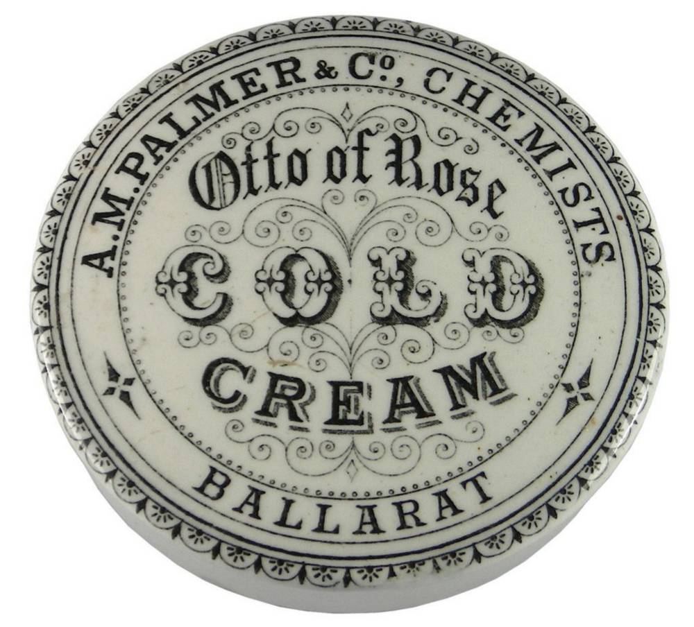 Palmer Otto Rose Cold Cream Ballarat Pot Lid