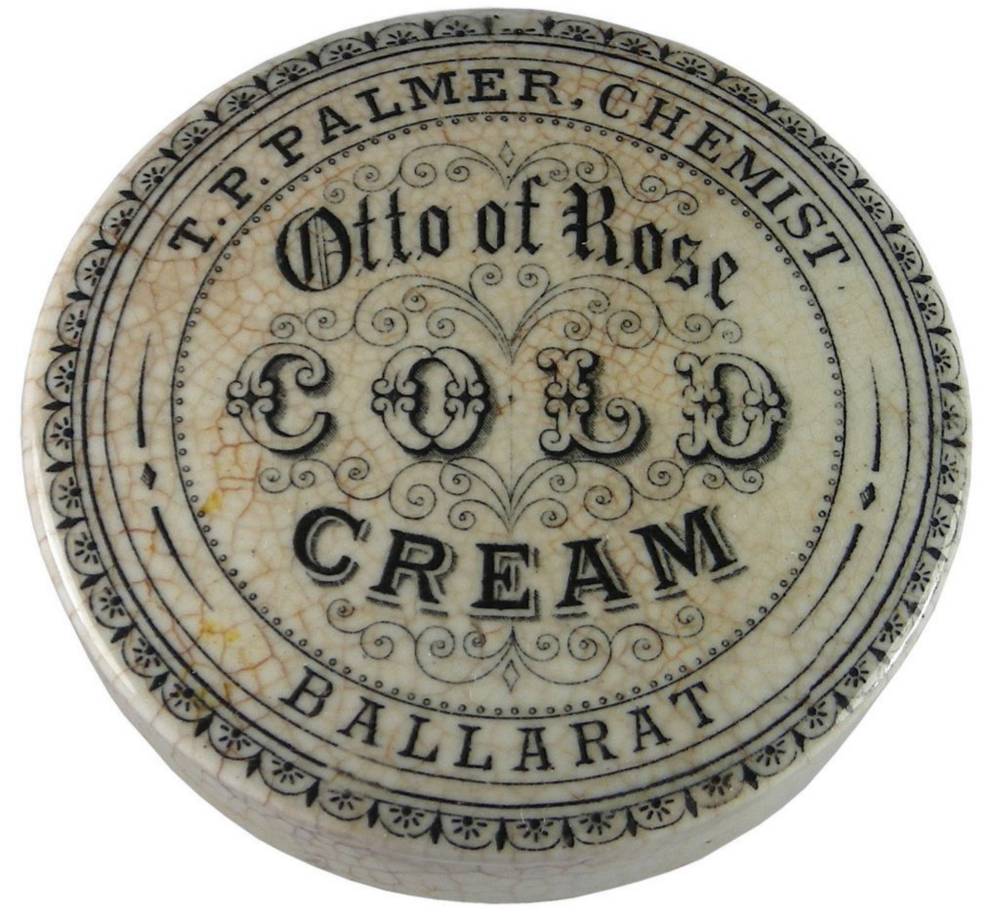 Palmer Otto Rose Cold Cream Ballarat Pot Lid
