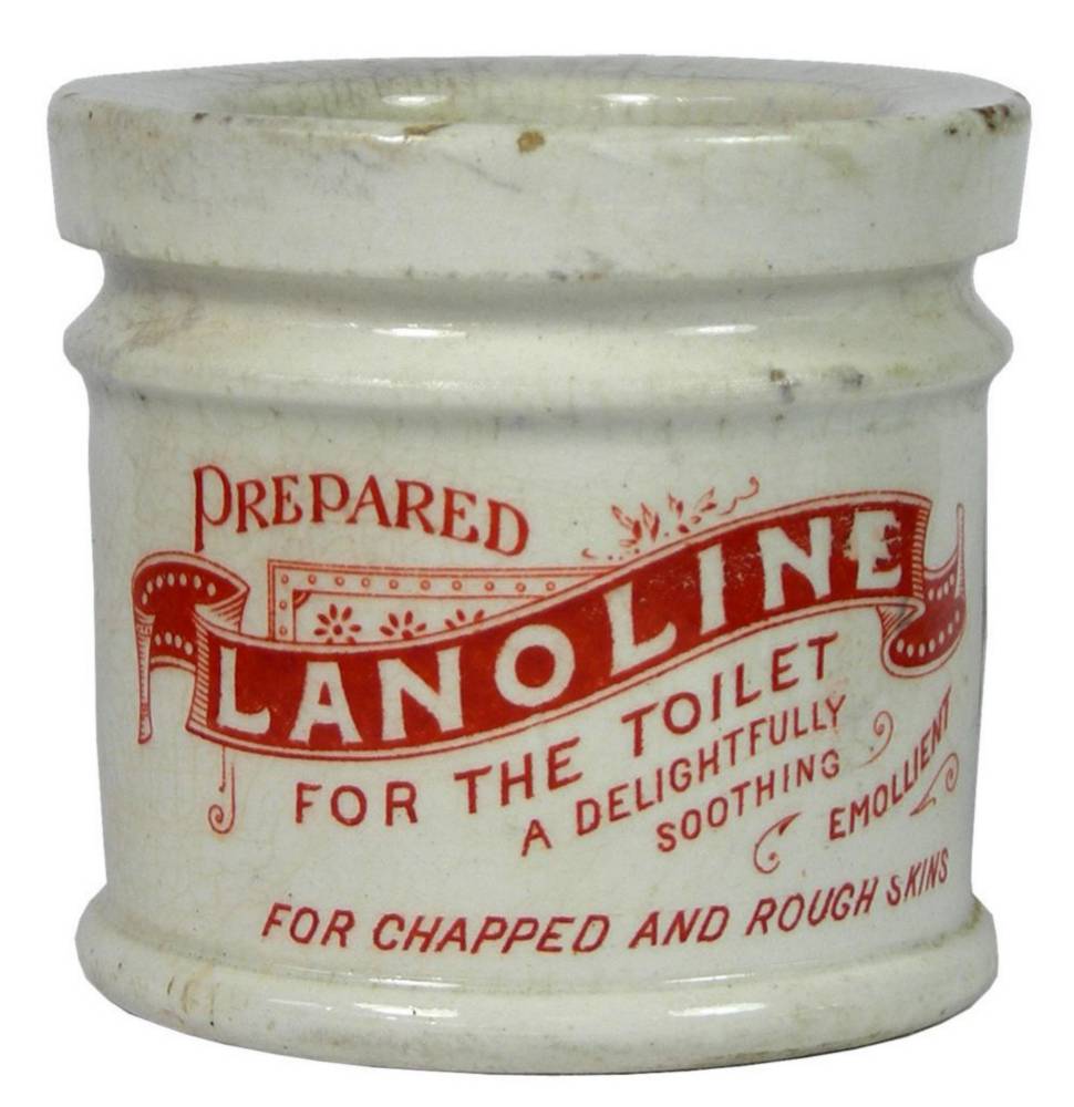 Prepared Lanoline Toilet Ceramic Pot