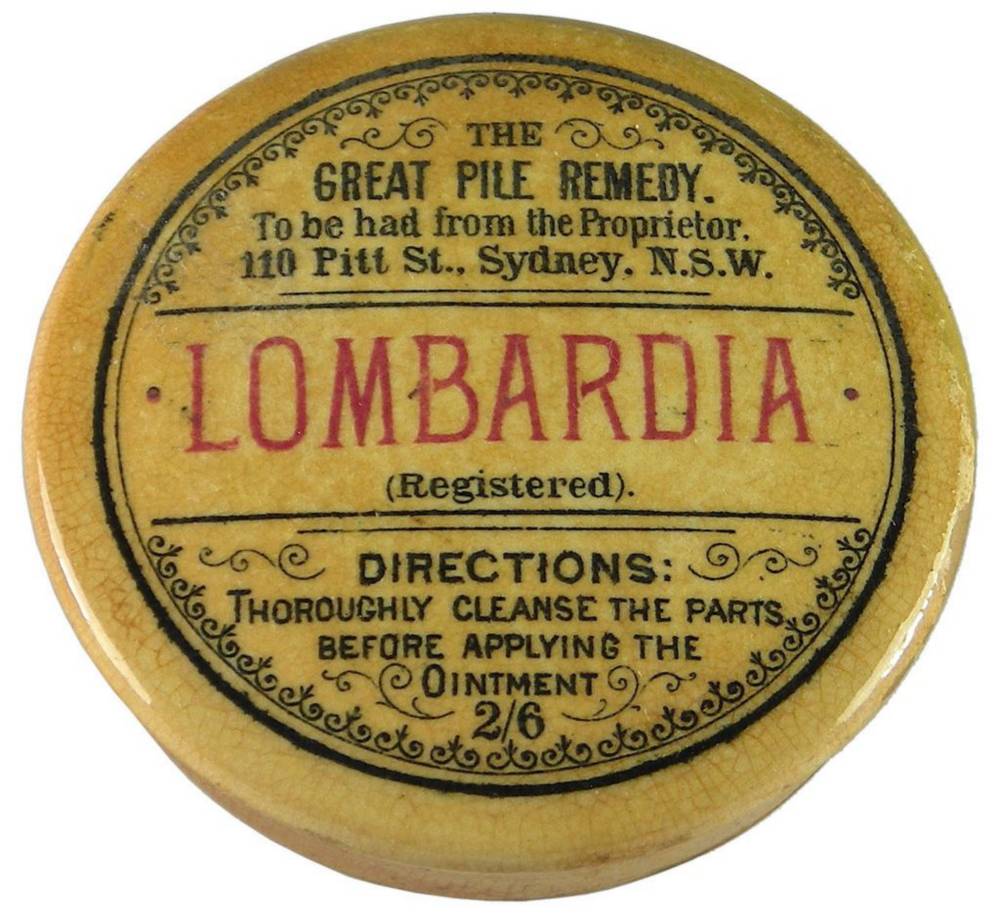 Lombardia Great Pile Remedy Pitt Sydney Pot Lid