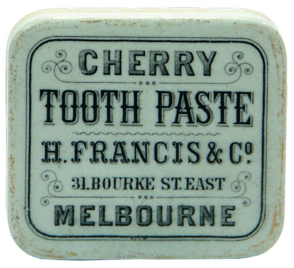 Francis Bourke Street Melbourne Tooth Paste Lid