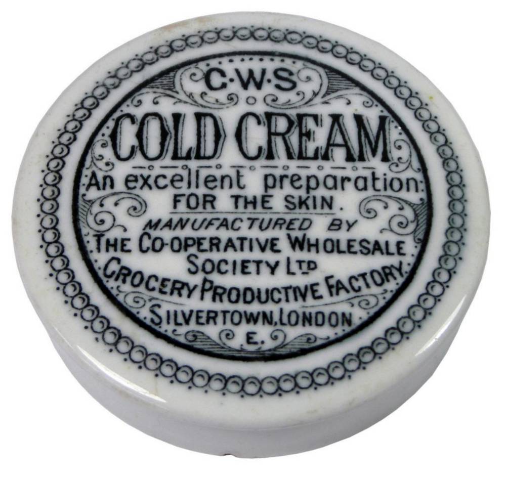 Cold Cream Silvertown London Pot Lid