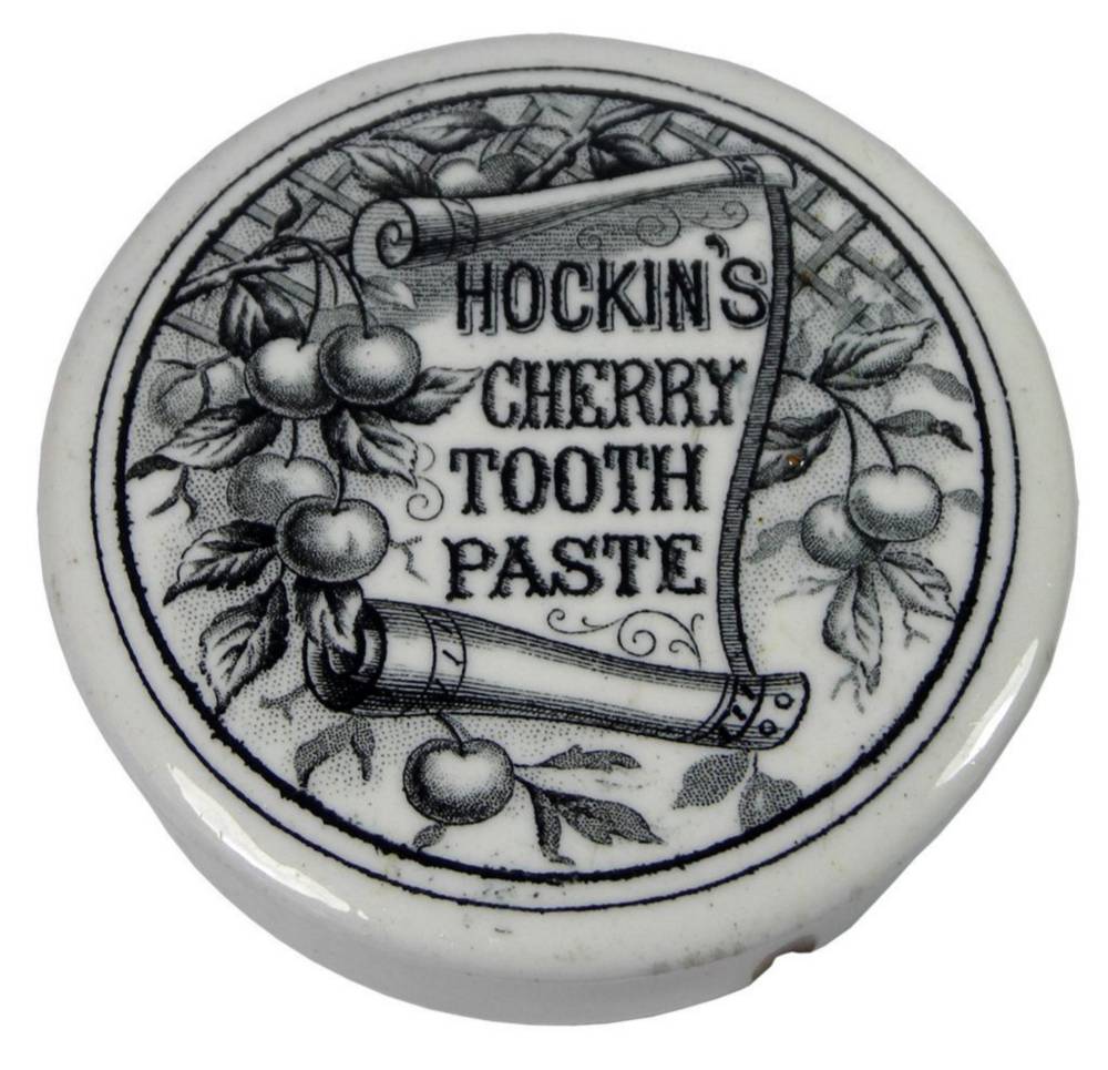 Hockin's Cherry Tooth Paste Pot Lid