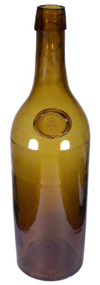 Bordeaux Crown Fleur De Lys Cognac Bottle