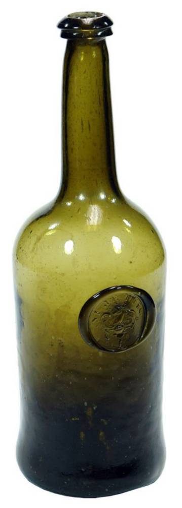 Si Je Puis Stag's Head Sealed Wine Bottle