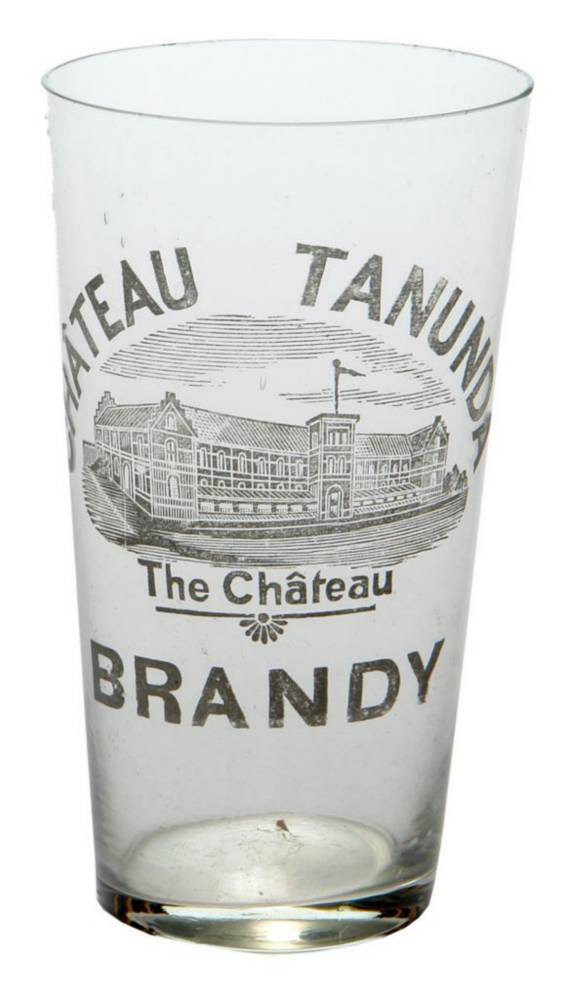 Chateau Tanunda Brandy Advertising Glass