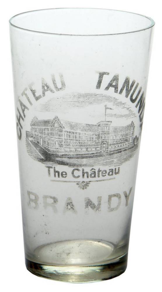 Chateau Tanunda Brandy Advertising Glass