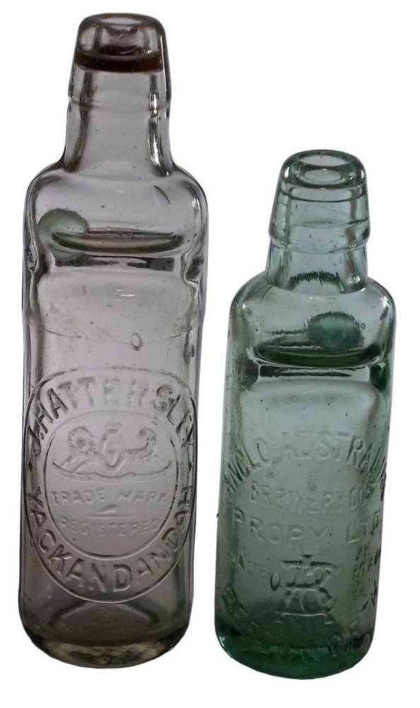 Anglo Australian Hattersley Beechworth Yackandandah Codd Bottles
