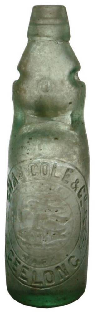 Chas Cole Geelong Acme Patent Codd Bottle