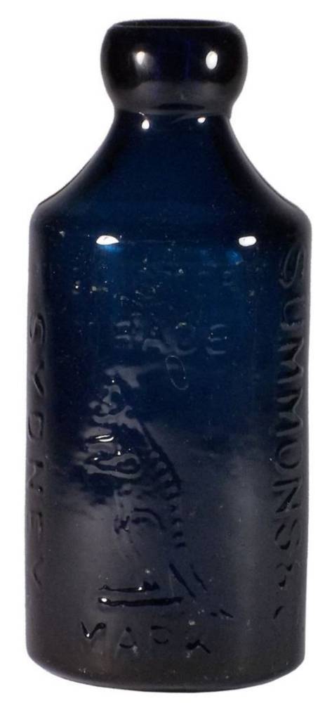 Summons Sydney Kangaroo Cobalt Blue Soda Bottle