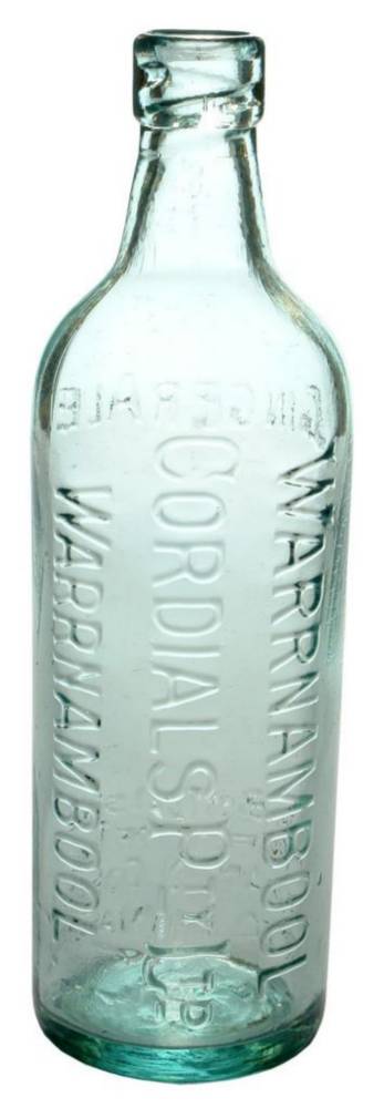 Warrnambool Cordials Riley Patent Bottle