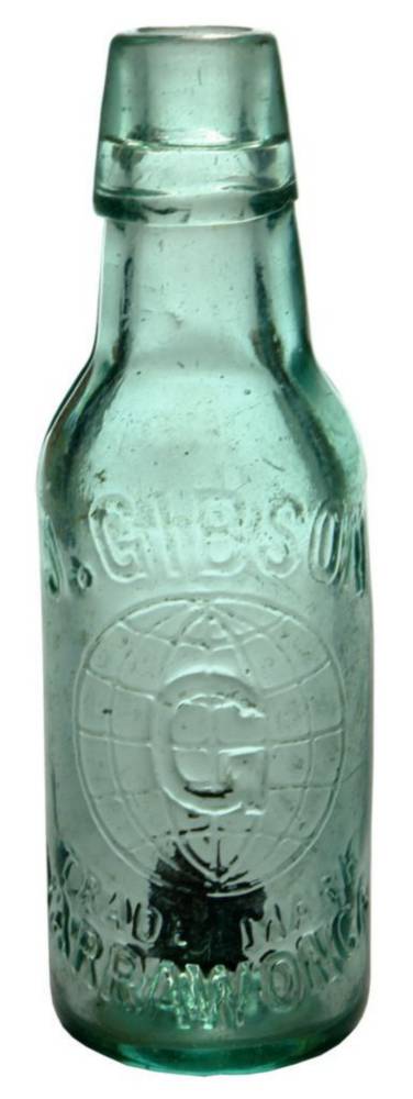 Gibson Yarrawonga Globe Lamont Patent Bottle
