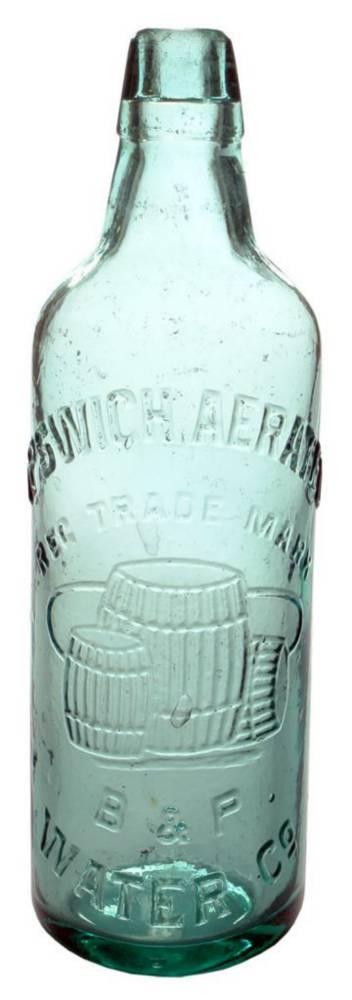 Ipswich Aerated Water Lamont Patent Bottle