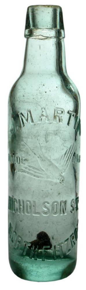 Martin Nicholson North Fitzroy Lamont Patent Bottle