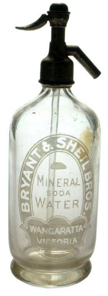 Bryant Sheil Mineral Water Wangaratta Soda Syphon