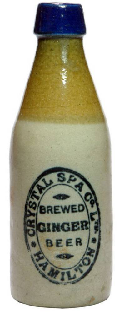Crystal Spa Hamilton Tri Colour Ginger Beer Bottle