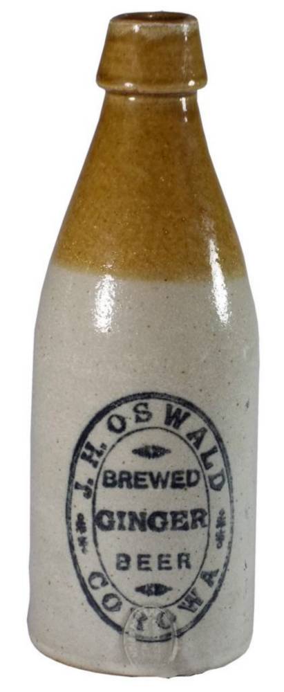 Oswald Corowa Stone Ginger Beer Bottle