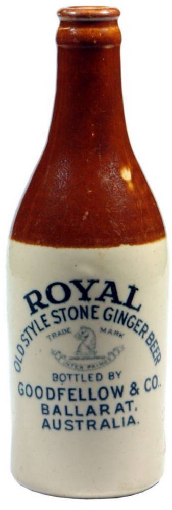 Royal Goodfellow Ballarat Crown Seal Stone Bottle