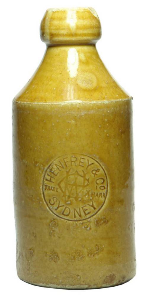 Henfrey Sydney Impressed Ginger Beer Bottle