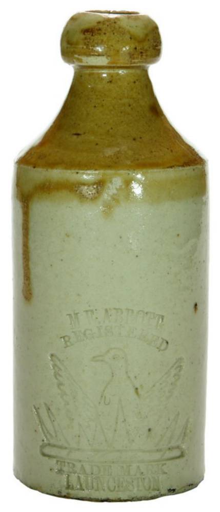 Abbott Launceston Phoenix Impressed Stoneware Bottle