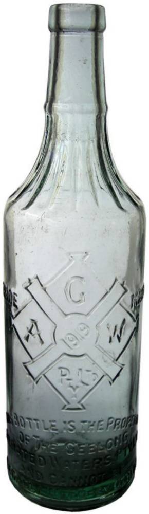 Geelong Aerated Waters Vintage Cordial Bottle