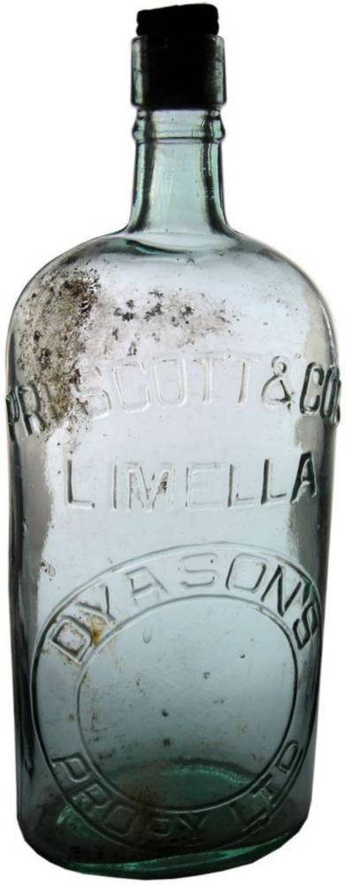 Prescott Limella Dyason's Quart Old Cordial Bottle