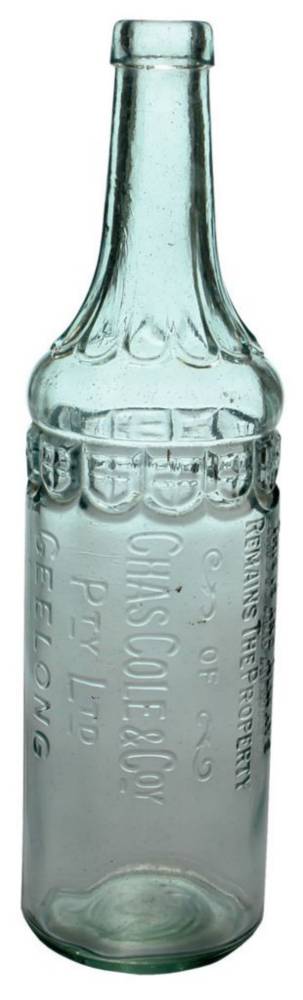 Chas Cole Geelong Vintage Cordial Bottle