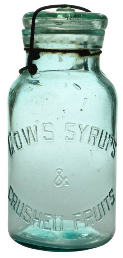 Gow's Syrups Crushed Fruits Preserving Jar