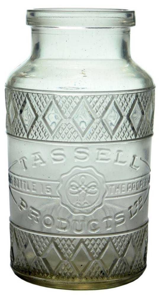 Tassell Products Retro Glass Jam Jar