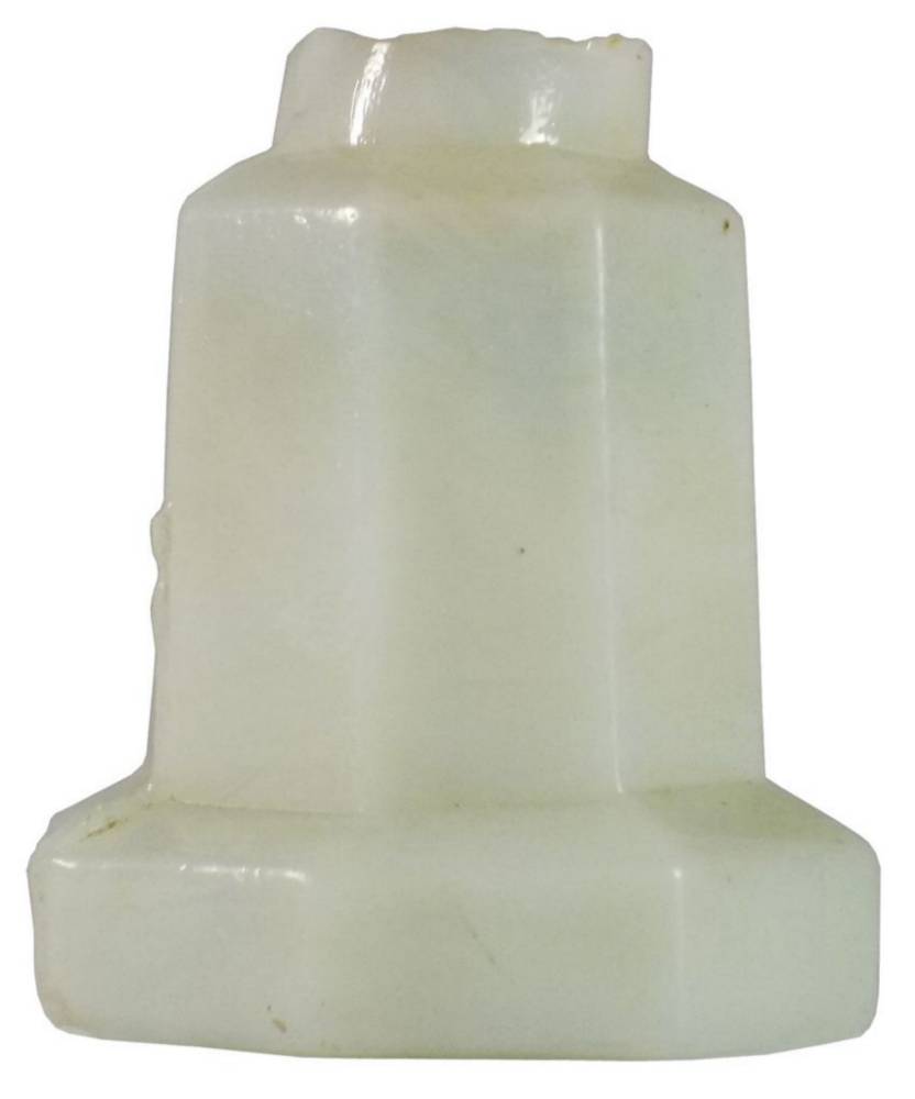 Pedestal Milk Opal Glass Ink Bottle