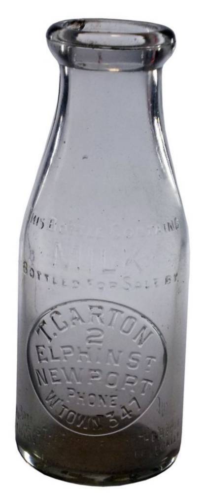 Carton Newport Pint Milk Bottle
