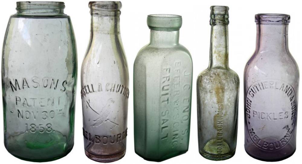 Sauce Condiment Old Bottles Preserving Jar