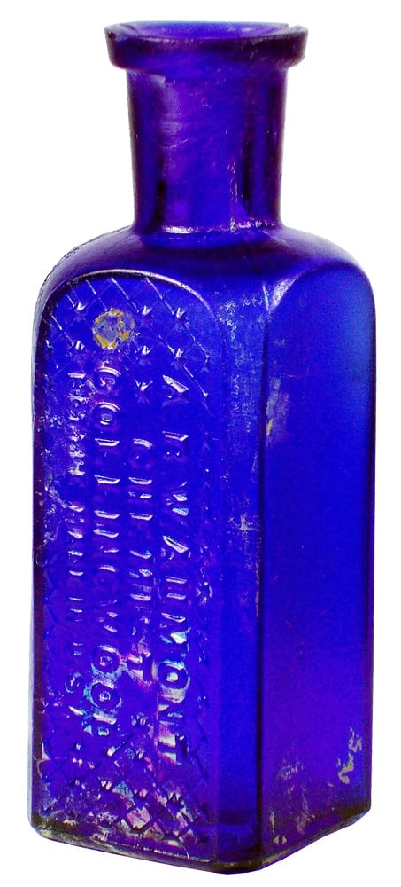 Aumont Chemist Collingwood Cobalt Blue Bottle