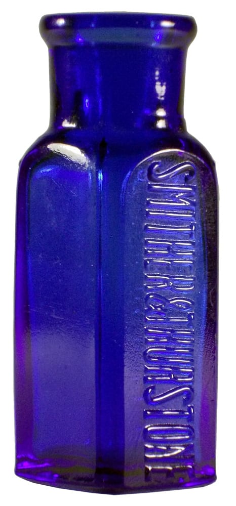 Smither Thurstone Buffalo New York Cobalt Blue Bottle