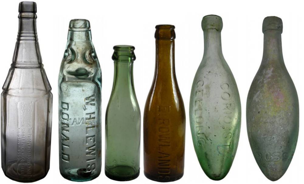 Old Aerated Water Soft Drink Bottles