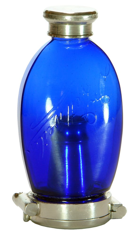 Dr Dettweiler Cobalt Blue Glass Pocket Spittoon