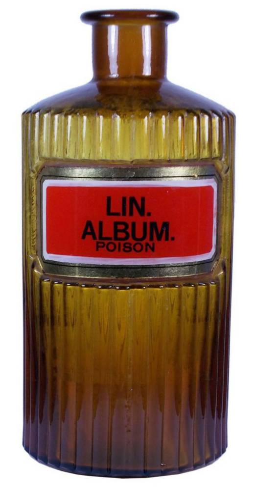 Lin Album Poison Amber Pharmacy Bottle