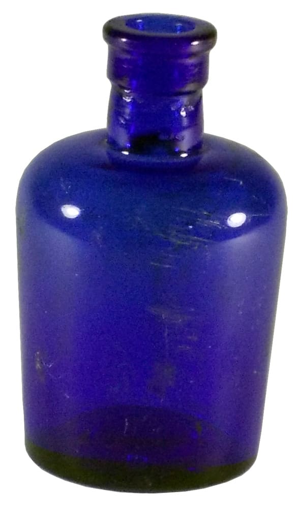 Cobalt Blue Glass Jug Poison Lysol Bottle