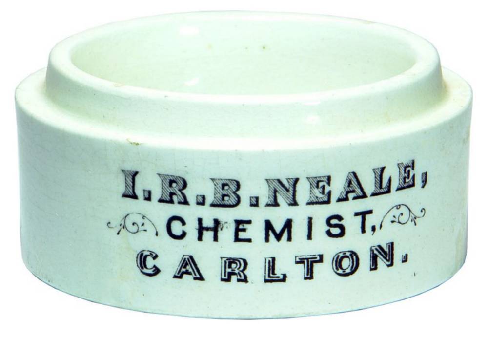 Neale Chemist Carlton Ceramic Ointment Pot