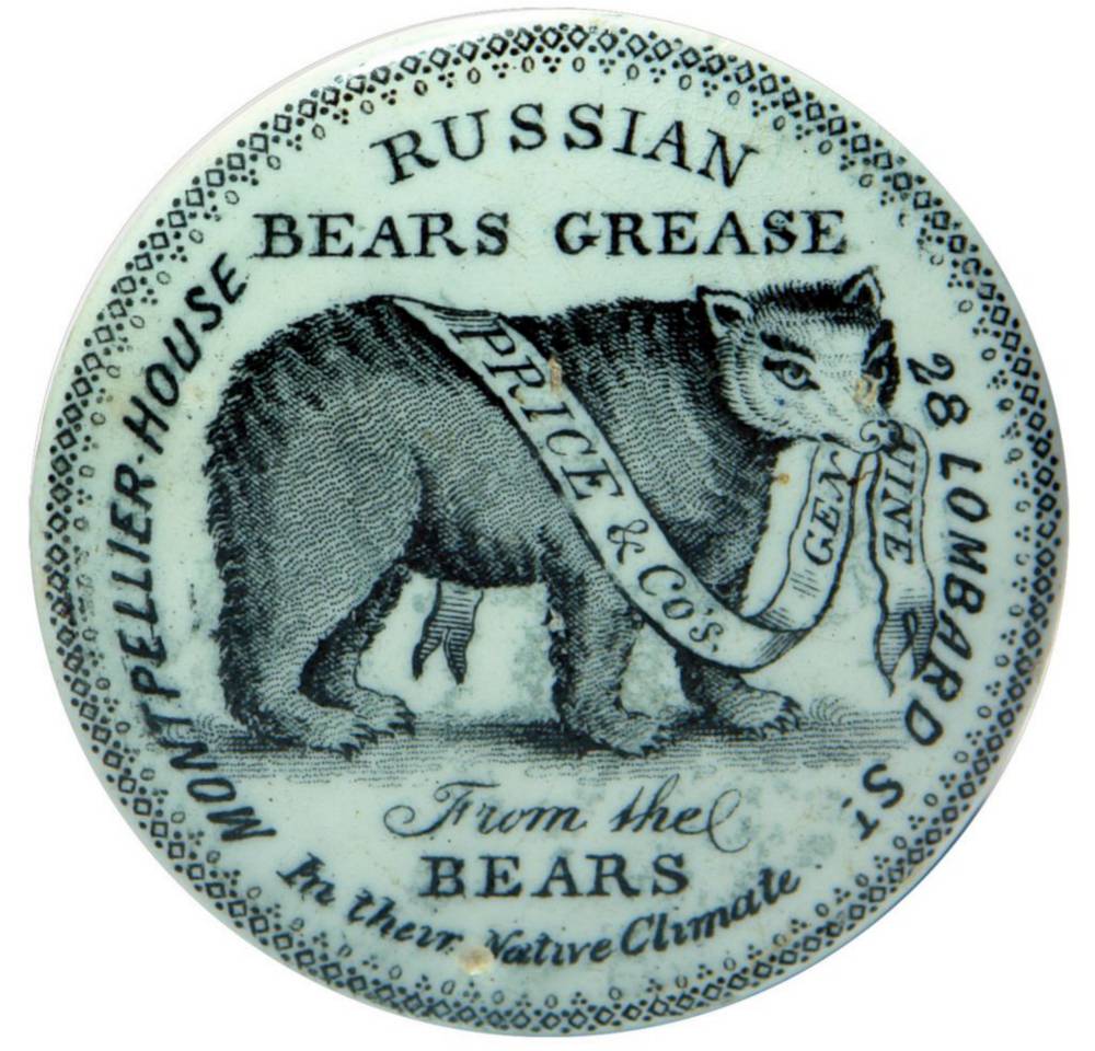 Price Genuine Russian Bears Grease Pot Lid