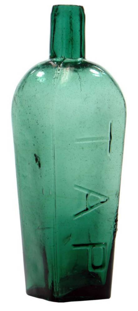 TAP Green Glass Case Gin Bottle