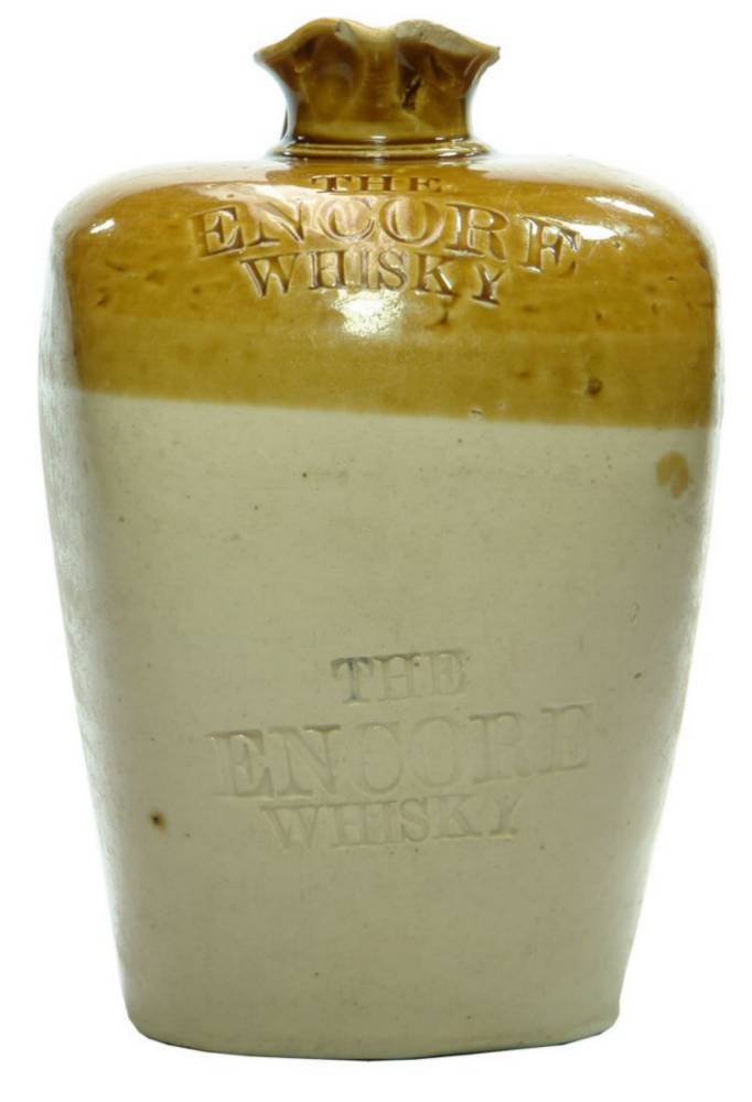 The Encore Whisky Stoneware Crock Jug