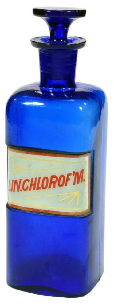 Lin Chloroform Whitall Tatum Cobalt Blue Pharmacist Jar