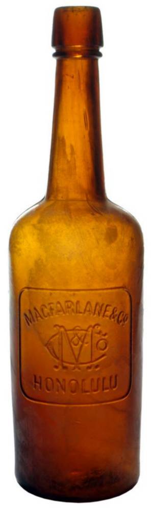 MacFarlane Honolulu Amber Bourbon Whiskey Bottle