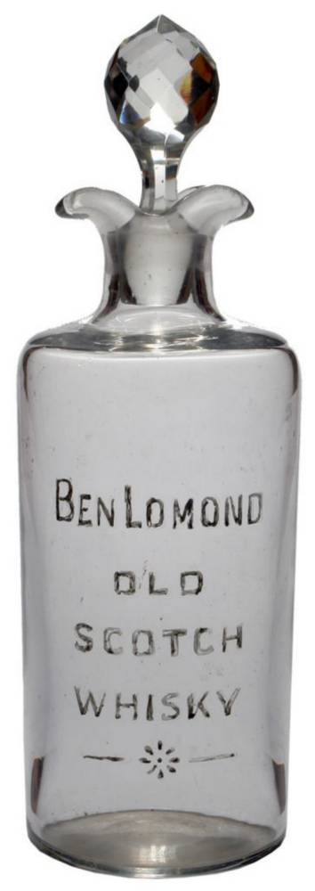 Ben Lomond Old Scotch Whisky Glass Decanter