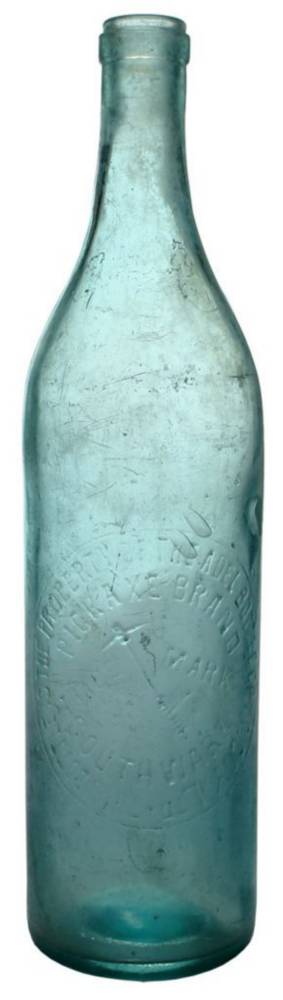 Pickaxe Brand Southwark Brandy Wine Old Bottle