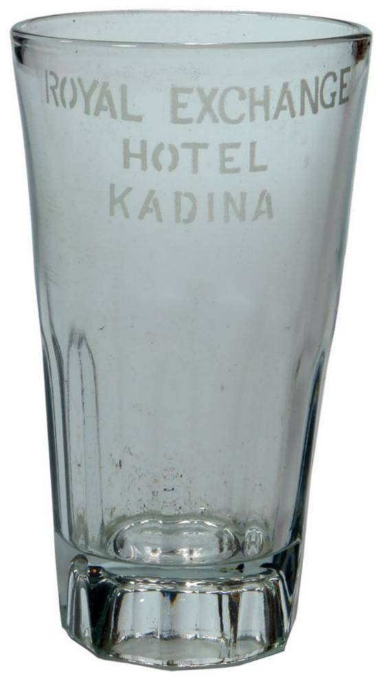 Royal Exchange Hotel Kadina Advertising Glass