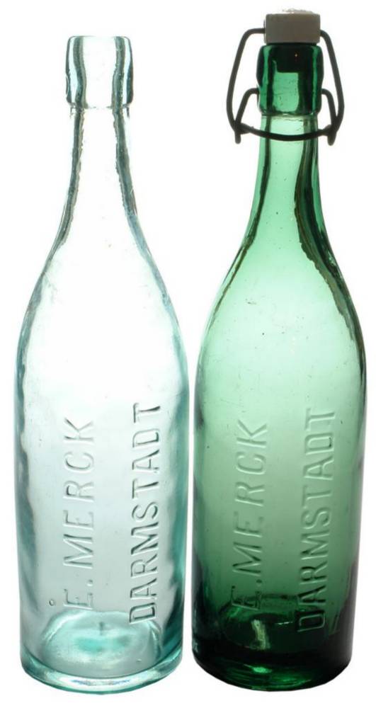 Merck Darmstadt Lightning Stopper Disinfectant Bottles