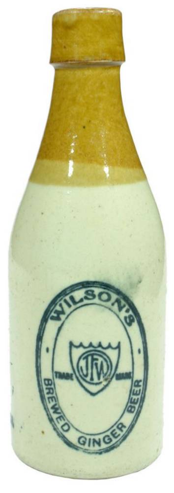 Wilson's Albury Stoneware Ginger Beer Bottle